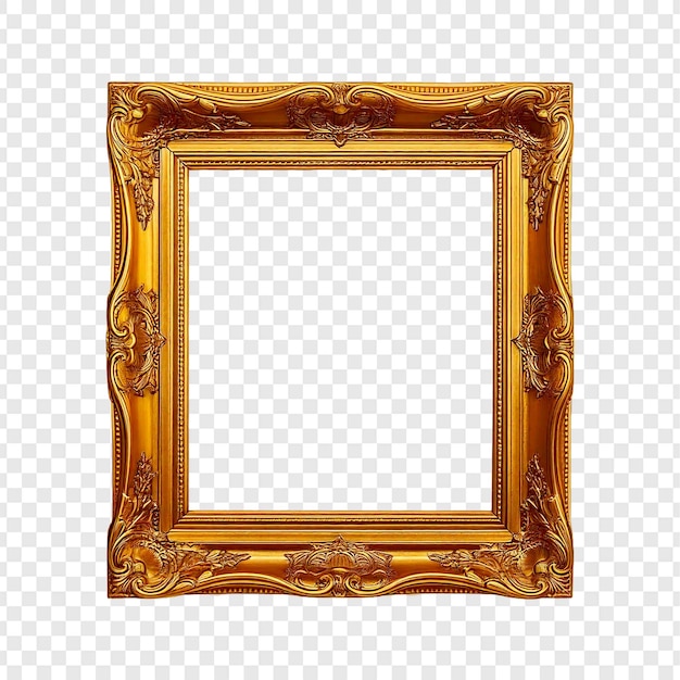 een gouden frame met een patroon van bloemen erop