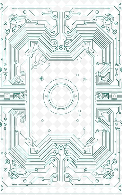 PSD een groen en grijs abstract ontwerp met een cirkel en een cirkel in het midden