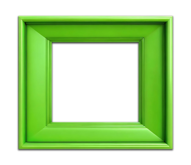 PSD een groen frame met een vierkant ontworpen frame