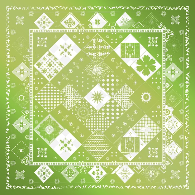 PSD een groene achtergrond met een patroon van vierkanten en een groene agtergrond