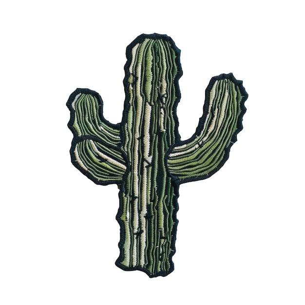 PSD een groene cactus met het woord cactus erop