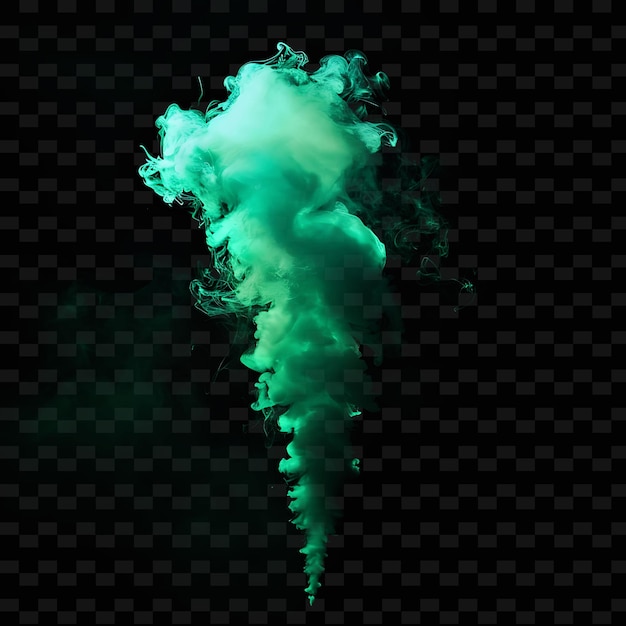 PSD een groene en blauwe splash van groene kleur wordt getoond in deze afbeelding