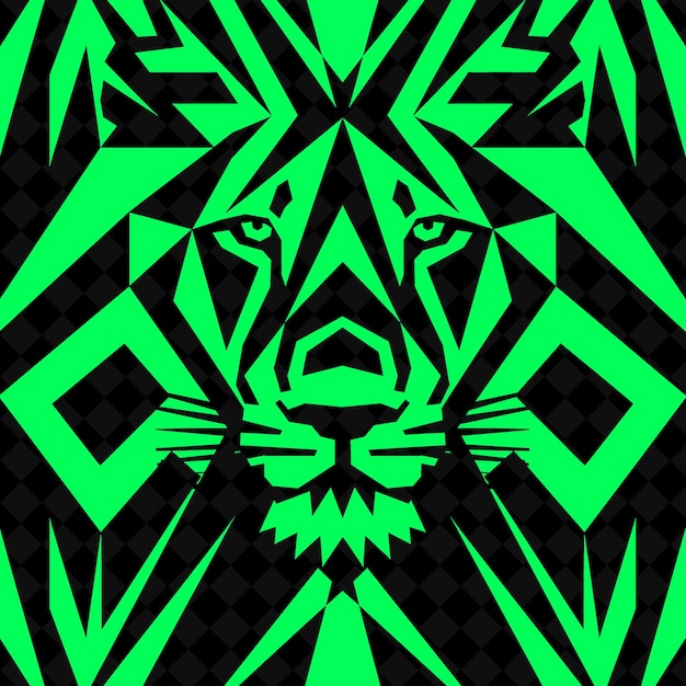 PSD een groene en zwarte zebra met een groene achtergrond