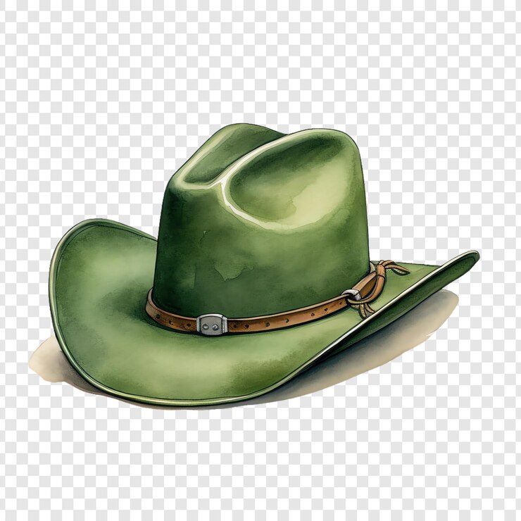 PSD een groene hoed met een riem die zegt quote hoed quote