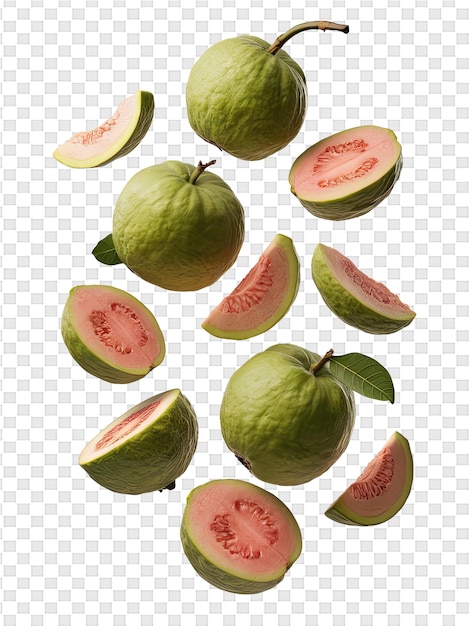 Een groene peer met het woord meloen erop