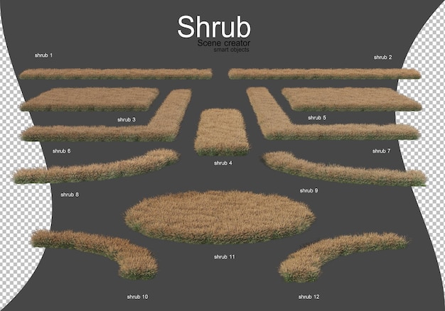 Een grote verscheidenheid aan struiken en bloemen is netjes gerangschikt in vele vormen