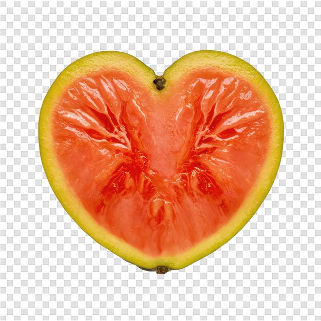 PSD een halve snit van een rijpe rode grapefruit