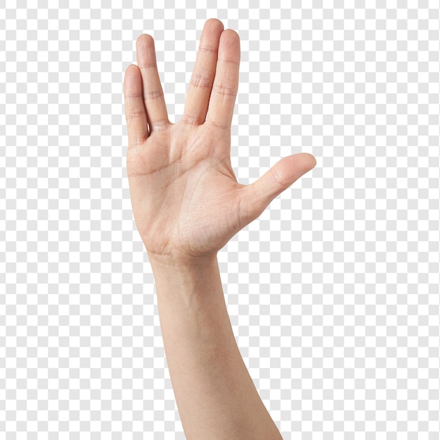Een hand met het woord ok erop.