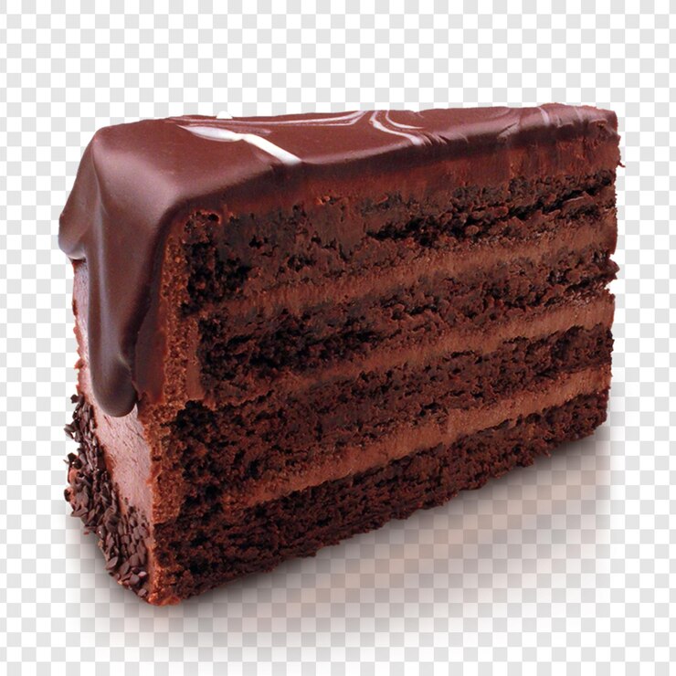 PSD een heerlijk stukje chocoladekoek.
