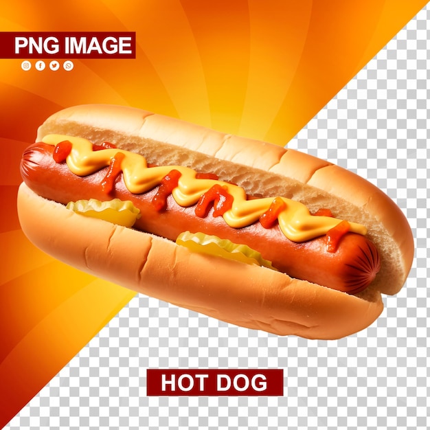 Een heerlijke hotdog met ketchup en mosterd