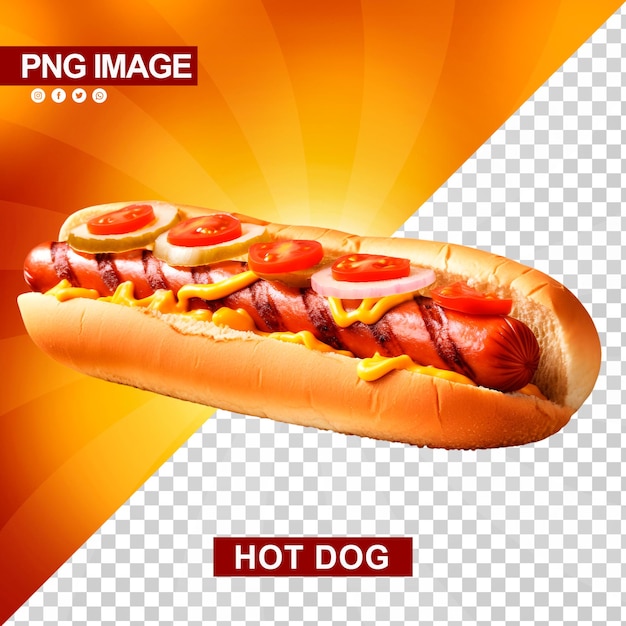 Een heerlijke hotdog met ketchup en mosterd