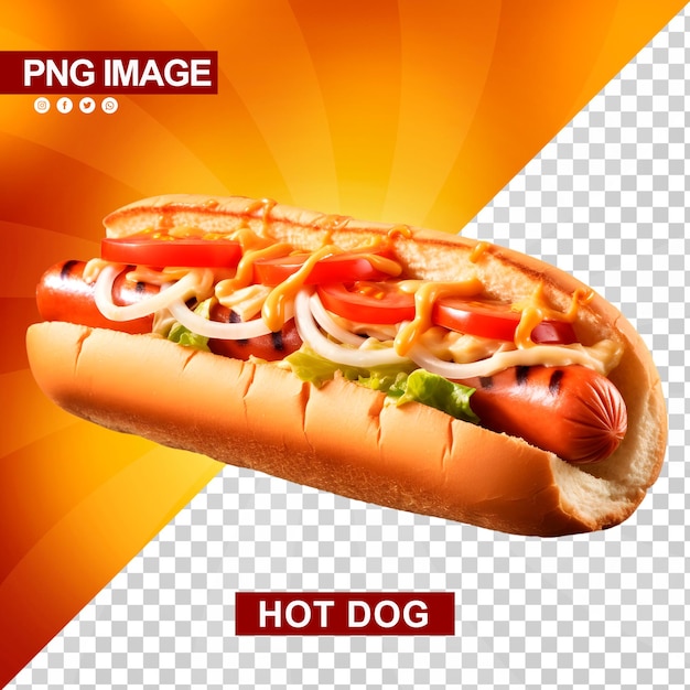 Een heerlijke hotdog met ketchup en mosterd