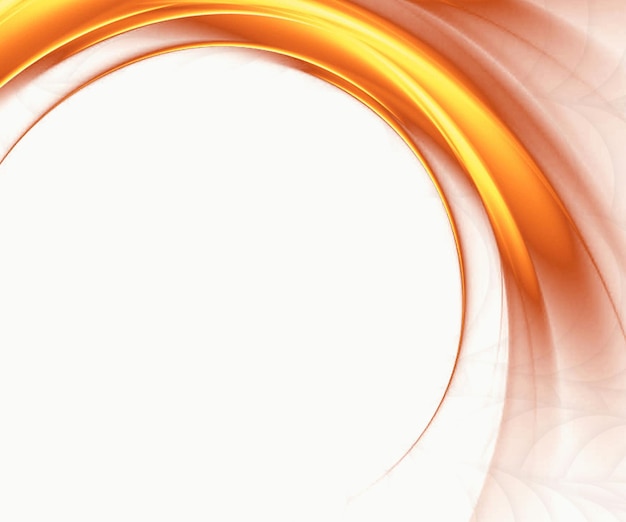 een helder oranje cirkel met een gele streep