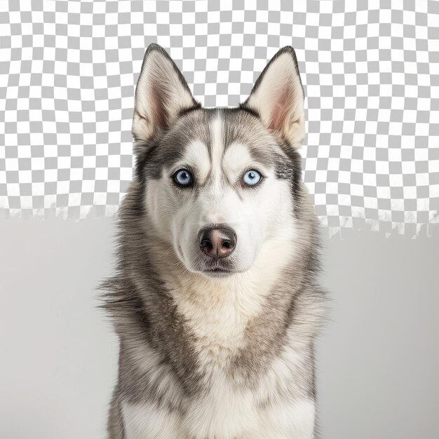 PSD een hond die omhoog kijkt met een blauw oog