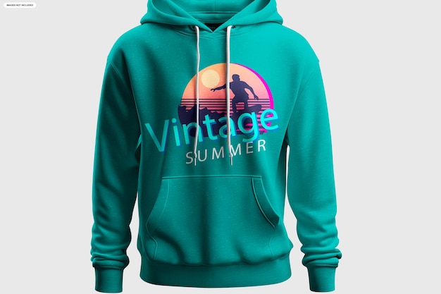 Een hoodie die vintage zomer uitstraalt