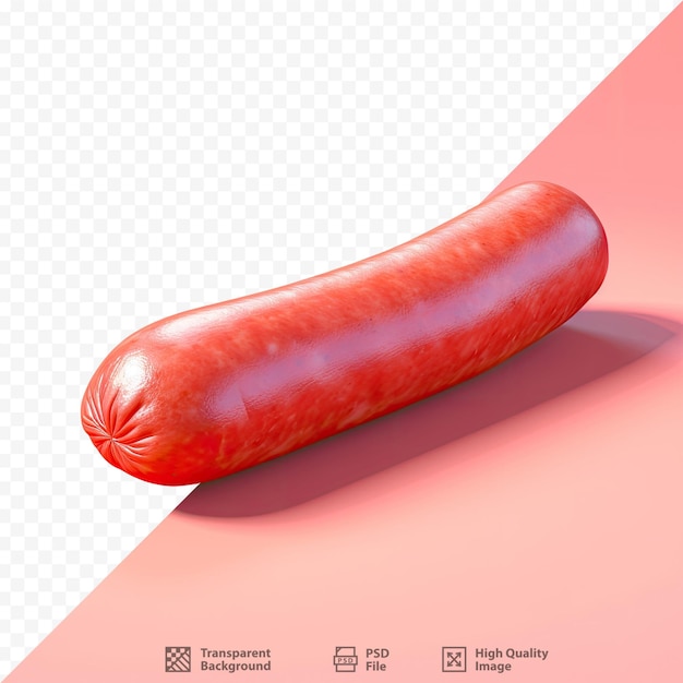 PSD een hotdog op een rode achtergrond met een afbeelding van een afbeelding van een man in een rood shirt.