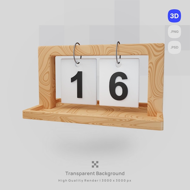 Een houten plank met een nummer 16 erop