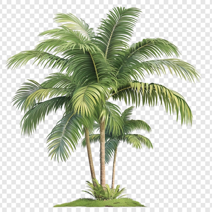 PSD een illustratie van een tropische palmboom