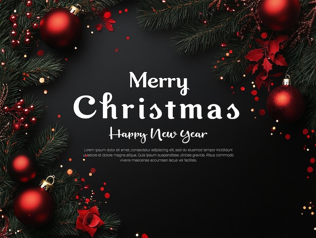 Een kerstkaart met een kerstboom en een kerstkaart.