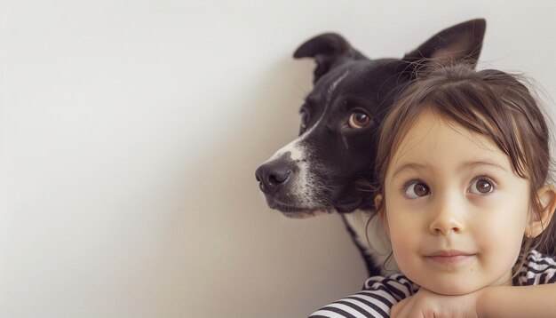 Een kind met haar dod.