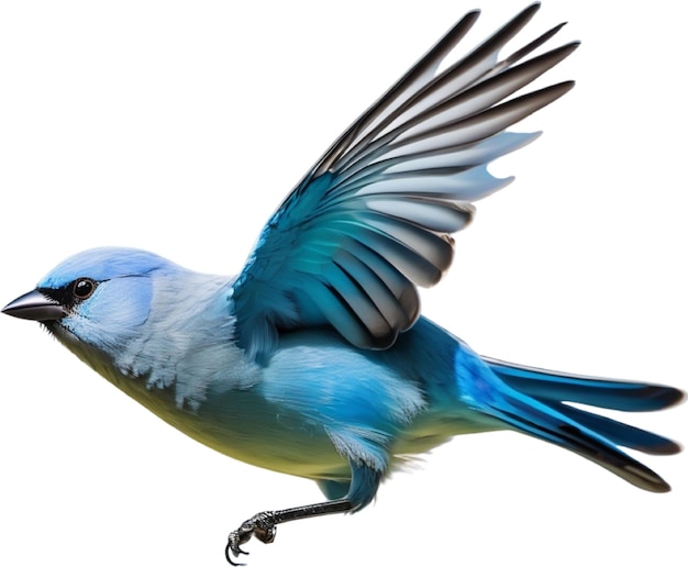 Een kleurrijk schilderij van een bluegray tanager vogel ai gegenereerd