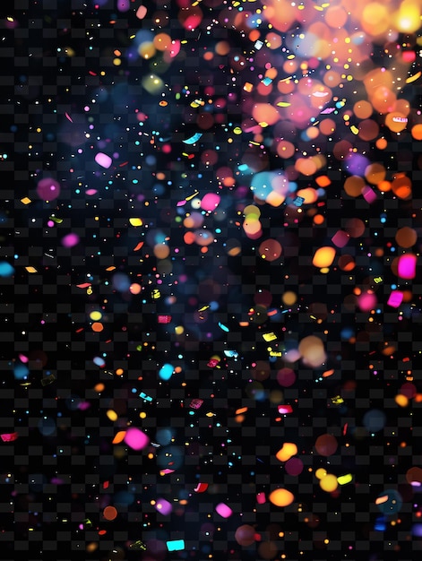 Een kleurrijke achtergrond met een hoop confetti