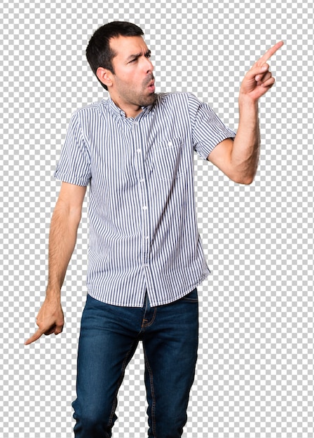 Een knappe man die danst.
