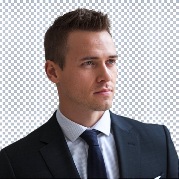 Een knappe zakenman.
