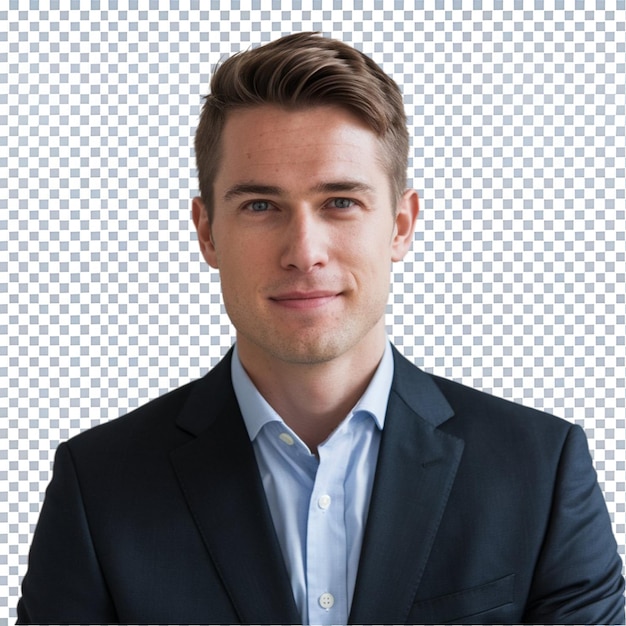 Een knappe zakenman.