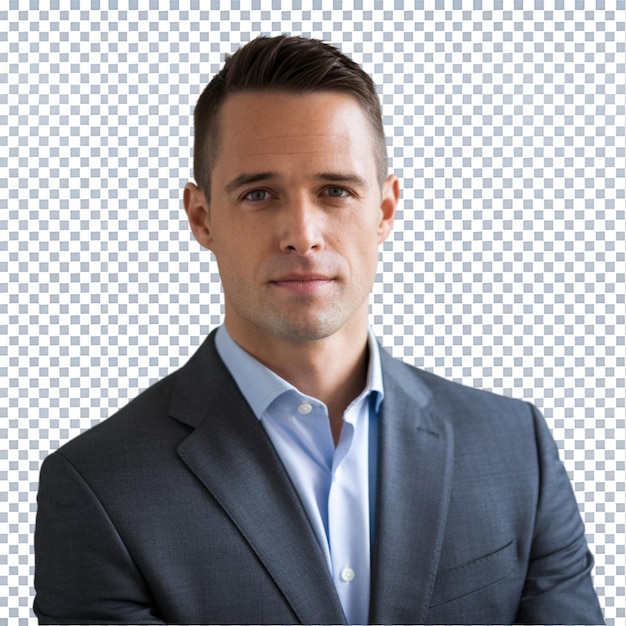 Een knappe zakenman.