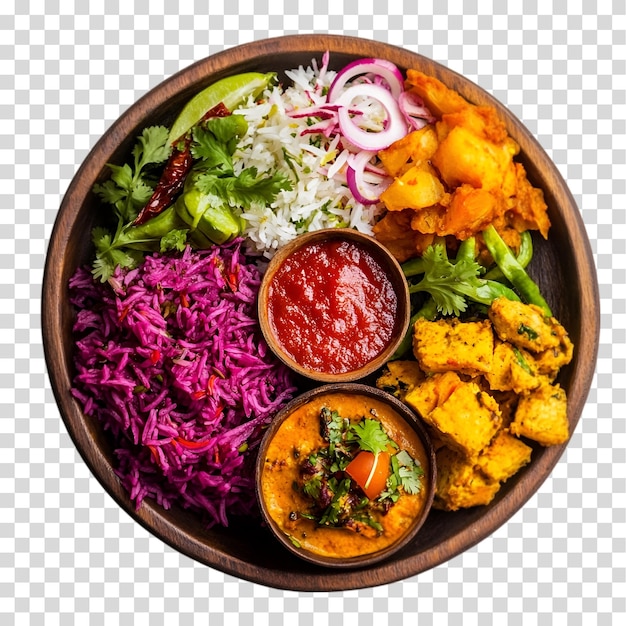 een kom eten met een kom salade en een kom groenten