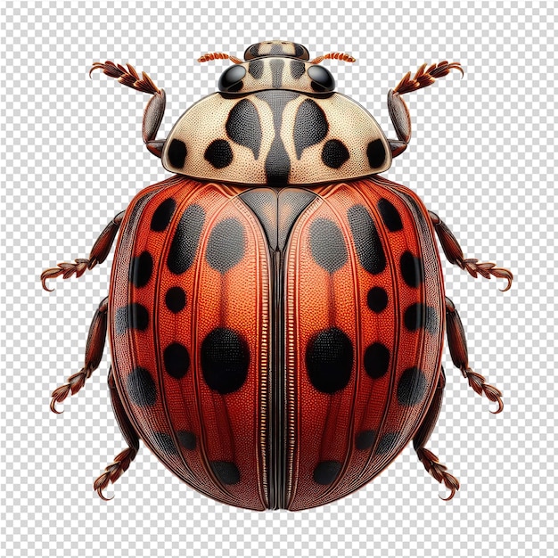 Een ladybug wordt getoond in deze foto