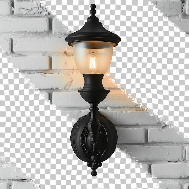 PSD een lamp met een licht erop en het woord licht erop