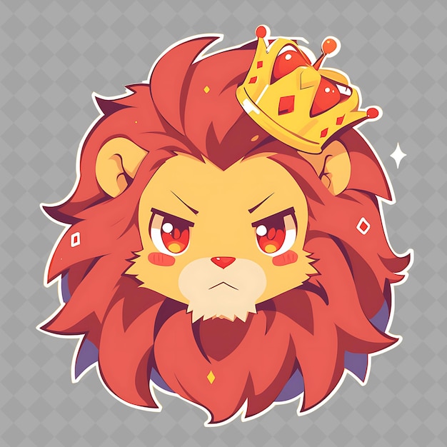PSD een leeuw met een kroon op zijn hoofd