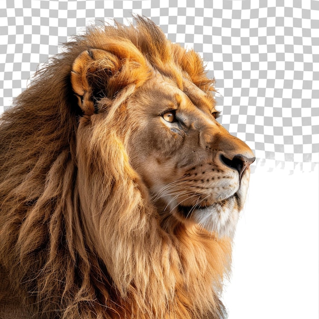 PSD een leeuw met een manen op zijn hoofd