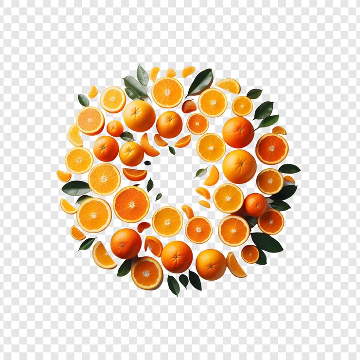 PSD een letter met het woord citrus erop