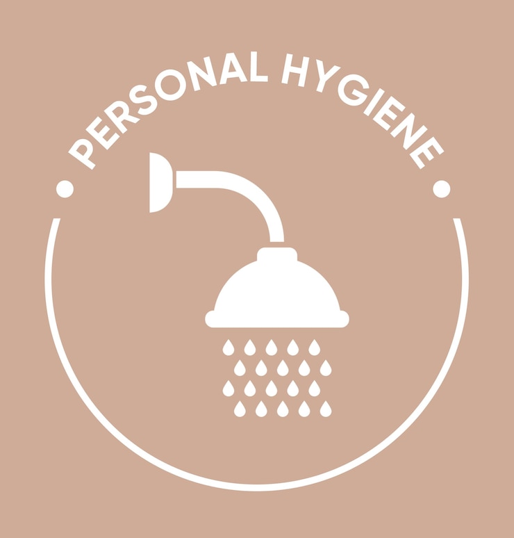 PSD een logo voor een douche genaamd persoonlijke verzorging
