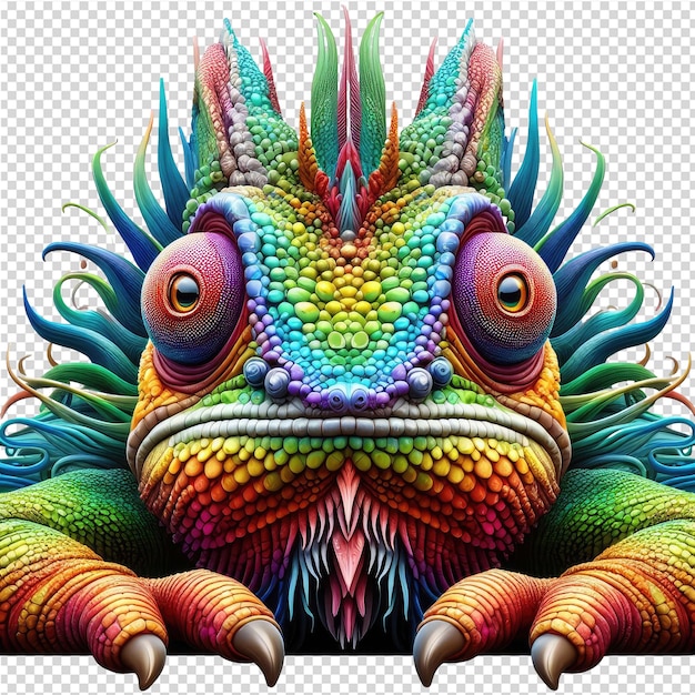 PSD een meester van imitatie 3d chameleon