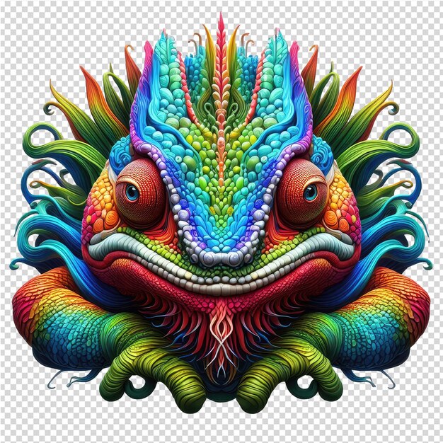 PSD een meester van imitatie 3d chameleon