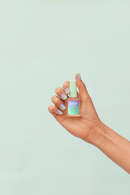 PSD een mooie manicure mockup.