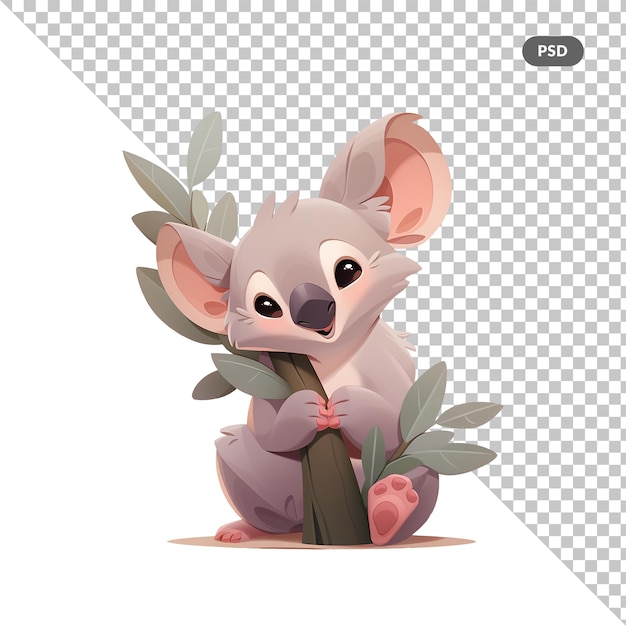 PSD een muis met een blad waarop quot mouse quot staat