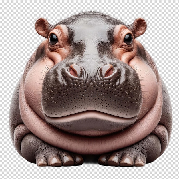PSD een neushoorn met een neushoorn gezicht en neus