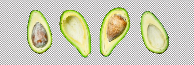 Een opengesneden avocado met de binnenkant opengesneden