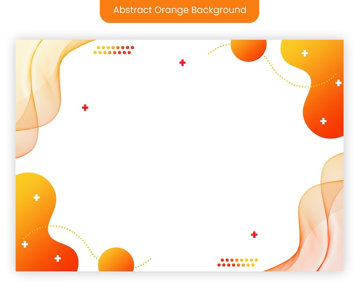 PSD een oranje en roze abstracte achtergrond met een kleurrijk ontwerp