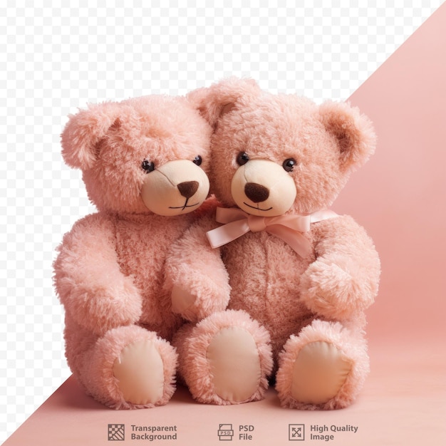 PSD een paar knuffelende teddyberen