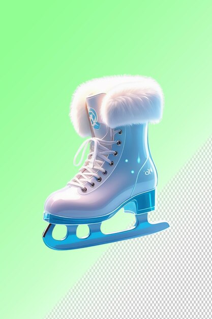 PSD een paar schaatsen met het woord ijs aan de onderkant