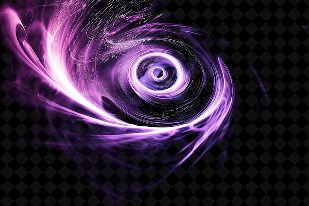 PSD een paarse abstracte fractale afbeelding met een paarse oog