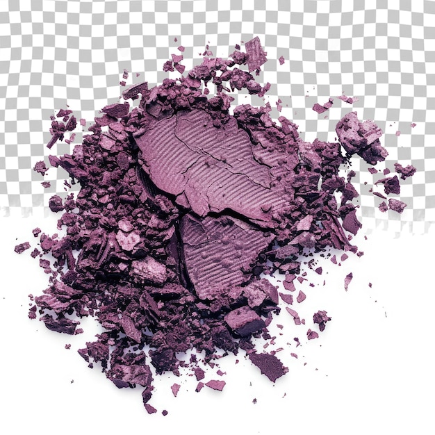 PSD een paarse make-up met een paarse achtergrond en een paarse en zwarte gevlekte oppervlakte