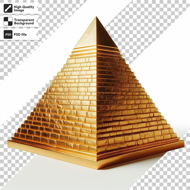 PSD een piramide met het woord piramide erop