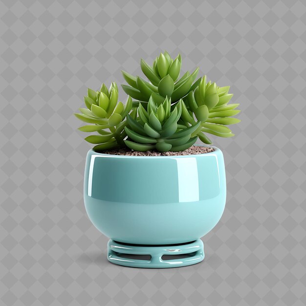 PSD een plant in een pot met een cactus erin